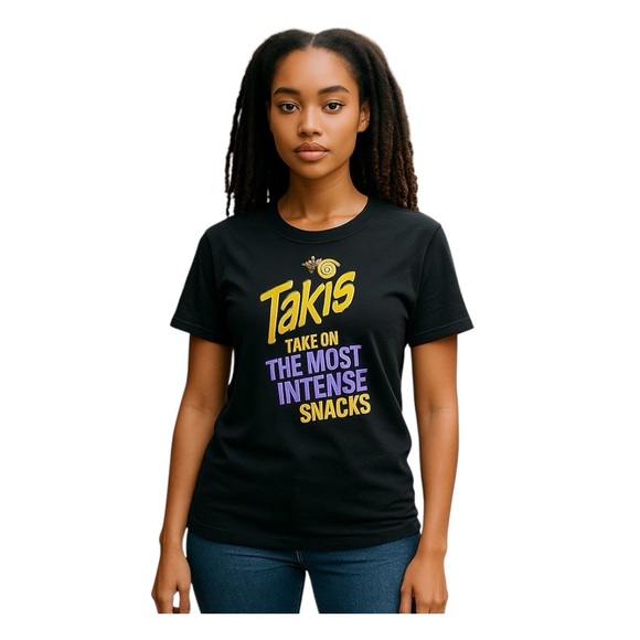 Takis Black Graphic Women's Tee size Large brand new - Picture 1 of 7